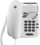 Motorola Voice - CT1 juhtmega telefon, juhtmega k&otilde;ned, sujuv &uuml;hendus, vaigistamisfunktsioon - valge