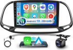 Podofo 2G + 64G autoraadio Fiat Doblo 2015-2019, 9-tolline puuteekraaniga Android 13.0 raadio traadita Carplay Android Car DSP BT GPS peegel FM RDS USB tagurduskaameraga