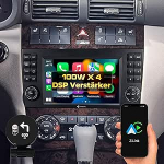 DYNAVIN Android autoraadio satelliitnavigatsioon Mercedes C-klassile W203 CL203; 7-tolline OEM raadio traadita Carplay ja Android Car, Head-up Display, sisaldab DAB+, D9-MBC Premium Flex'i.