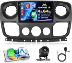 4+64G Android Autoradio mit Bildschirm f&uuml;r Renault Master/Opel Movano/Nissan NV400 2010-2021 Wireless Carplay, Autoradio mit Navi 10 Zoll Incell Bildschirm Android Auto/FM/RDS/R&uuml;ckfahrkam