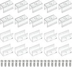 TOP-VIGOR 60 tk Light Tube Brackets LED Light Strip Wandk paigaldusklambrite hoidja tarvikud koos kruvidega 8mm Neon RGB Light kaabli lint l&auml;bipaistev