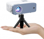 Miniprojektor, VOPLLS 12000L projektor Full HD 1080P toetusega, kaasaskantav videoprojektor 50% suuruse zoomiga, kodukino projektor mobiiltelefoni, tahvelarvuti, s&uuml;learvuti, arvuti, TV-boksi jaoks