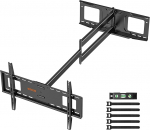 WHYFONE TV seinakinnitus koos 1219 mm ekstra pika liigendatud liigendvarrega 180&deg; p&ouml;&ouml;ratav p&ouml;&ouml;rlev telerihoidik Kallutatav teleri seinakinnitus 37-86-tollistele lamedatele ja k&otilde;veratele teleritele kuni 50 kg max. VESA 600 x 400 mm