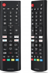 Alkia universaalne LG kaugjuhtimispuldi asendaja LG AKB76037605 Smart 4K 8K NanoCell OLED LED UHD HDR televiisoritele koos Netflix, Prime Video, Rakuten TV nuppudega