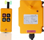 MXBAOHENG Kaugjuhtimispuldi kraana juhtmevaba kraanajuhtimine 220 V k&otilde;rge kvaliteediga t&ouml;&ouml;stuslik kaugjuhtimispult HS-4 elektriline t&ouml;&ouml;stuslik kraanajuhtimine vintsit&otilde;stukikraanade jaoks koos 1 saatja ja 1 vastuv&otilde;tjaga