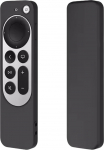 Apple TV Siri kaugjuhtimispult - Silikoonist kaugjuhtimispult Apple TV 4K / HD Siri kaugjuhtimispuldi jaoks (2. p&otilde;lvkond/3. p&otilde;lvkond) - must
