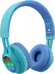 Riwbox WT-7S laste Bluetooth k&otilde;rvaklapid, LED-valgustusega juhtmevabad kokkupandavad stereok&otilde;rvaklapid mikrofoni ja helitugevuse regulaatoriga PC/Phone/TV/Tabletile (sinine)