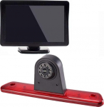 Auto katusepiduritulede tagurduskaamera v&auml;rviline kaamera parkimiskaamera tagurduss&uuml;steem + 4,3-tolline TFT LCD monitor Peugeot Expert 2007-2016/Fiat Scudo 2007-2016/Citroen Jumpy 2007-2016 jaoks