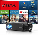 4K projektor Kaasaskantav Smart App Certified Android TV 11 projektorit koos h&auml;&auml;lassistendiga WiFi 6 Bluetooth 5.4 DB Audio Autofookus / trapetsikorrektsioon 1400 ANSI HDR Kodukino &Otilde;uekino