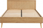 BA&Iuml;TA INES Rattan Double Bed 140 x 190 cm Slatted Frame Including
