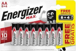 Energizer Max pikaajaline leelispatarei, 12 x AA patareid