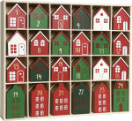 PE j&otilde;ulukalender puidust t&auml;itmiseks, 24 sahtlit v&auml;ikeste kingituste jaoks, korduvkasutatav j&otilde;ulukalender, j&otilde;ulukaunistus, laste ja t&auml;iskasvanute j&otilde;ulukaunistus