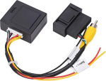 Akozon RGB to AV konverter, 12V 5W RCA AV audiokaabli adapter dekooderikarbi adapter asenduskaamera osade jaoks