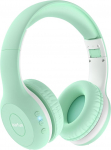 EarFun laste Bluetooth k&otilde;rvaklapid, 85/94 dB helitugevuse reguleerimine, HiFi heli, HD mikrofon, 40 tundi akut, kokkupandavad, reguleeritavad, juhtmevabad Bluetooth k&otilde;rvaklapid kooli, reisile, arvutisse, roheline