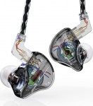 Yinyoo KBEAR Storm k&otilde;rvaklapid koos 1DD, Kbear Wired In-Ear k&otilde;rvaklapid HiFi Deep Bass Clear Sound Over Ear k&otilde;rvaklapid koos eemaldatava kaabliga (must, ilma mikrofonita)