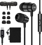 UliX Rider USB C k&otilde;rvaklapid, 5-aastane garantii iPhone 16 15 Pro Max Plus Samsung Galaxy S24 S23 Ultra S22 S21 FE S20 A53 A54, USB Type C k&otilde;rvaklapid mikrofoniga In-Ear koos kaabliga iPad Pro 2022 jaoks