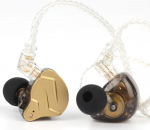 LINSOUL KZ ZSN PRO X Dual Driver 1BA + 1DD h&uuml;briidk&otilde;rvaklapid HiFi In-Ear Monitor eemaldatava s&uuml;vistatava 2-poolse kaabliga (kuldne, ilma mikrofonita)