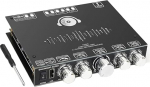 DollaTek 2.1-Kanal-Bluetooth-Verst&auml;rkerplatine, 220 W &times; 2 + 350 W, 12 V-38 V Audio-Leistusv&otilde;imendusmoodul, toetab App-Steuerung, toetab USB Bluetooth 3,5 mm AUX-Eing&auml;nge S350HS