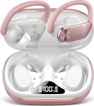 Bluetooth k&otilde;rvaklapid Sport, k&otilde;rvaklappide juhtmevabad Bluetooth 5.3 HD mikrofoniga, 68 tundi m&auml;nguaega, kaks LED-ekraani, suurep&auml;rane heli, mugavus, IP8 veekindlad k&otilde;rvaklapid spordi jaoks koos k&otilde;rvaga