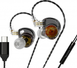 ND Planet IEM k&otilde;rvaklapid, 12mm Dual Magnetic Driver, HiFi Gaming k&otilde;rvaklapid koos eemaldatava 2-poldilise kaabliga, m&uuml;raeristavad k&otilde;rvamonitorid muusikutele, audiofiilidele, lauljatele