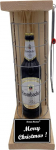 Krombacher Pils Merry Christmas Geschenk Weihnachten Krombacher - Eiserne Reserve Gitterk&auml;fig Bier Biergeschenk s/w Merry Christmas Bier (1 x 0,5 l)