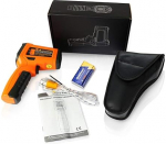 PM6530D Peakmeter 2-in-1 kontaktivaba digitaalne IR-termomeeter -50 kuni 800&deg;C + suhteline niiskus kastepunkt temperatuur laser visiir UV t&ouml;&ouml;valgus termopaar K-t&uuml;&uuml;pi