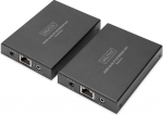 DIGITUS HDMI KVM Extender komplekt - saatja ja vastuv&otilde;tja - &uuml;le IP - kuni 150 m kaugus - Full HD 1080p - HDMI 1.4 - USB 1.1 - HDCP 1.4 - Hiire ja klaviatuuri &uuml;hendamine - CAT 5e kaabli &uuml;hendamine
