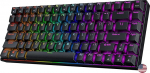 Geeky GK75 75% | Hot Swapable mehaaniline m&auml;nguklaviatuur | 84 klahvi mitmev&auml;rviline RGB LED taustvalgustus PC/Mac m&auml;ngijatele | ANSI US American Layout (must, mehaaniline pruun)