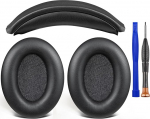 SOULWIT k&otilde;rvapadjad + peapael, asenduskomplekt Sony WH-1000XM3 k&otilde;rvaklappide jaoks, k&otilde;rvapadjad ja k&otilde;rvapadjad remondiosa