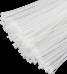 XINGO 1000 kaablisidemete pakk, valge, 300 mm x 4,8 mm, 22,7 kg t&otilde;mbetugevus, UV-kindel, iselukustuv kaabliside sise- ja v&auml;litingimustes kasutamiseks.