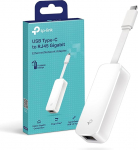 TP-Link USB Type-C ja RJ45 Gigabit Ethernet v&otilde;rguadapter, USB 3.0 ideaalne Ultrabookile, Chromebookile, s&uuml;learvutile, lauaarvutile, Plug & Play Windows 11/10, Mac OS X (10.9+), Chrome OS, Linux OS (UE300C) jaoks.