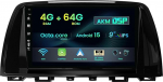 4G + 64G Android 15 autoraadio Mazda 6 GJ Atenza 2012-2016 traadita Carplay Android auto 9-tolline IPS autostereo DSP Mirror Link BT WiFi GPS FM/RDS SWC kaamera + mikrofon
