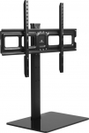 Maclean universaalne telerialus 32-75-tollise teleri jaoks kuni 40 kg, reguleeritav k&otilde;rgus 3 k&otilde;rguses, max. VESA 600 x 400 mm, telerialus, telerialus, karastatud klaasist alus