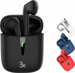 BE Pop Bluetooth 5.1 TWS - 3D stereok&otilde;rvaklapid (juhtmevaba, aku kestvus 12 tundi, LED-laadimiskast, lihtne &uuml;hendamine, sisseehitatud mikrofon, kerge ja mugav iPhone/Android (valge))