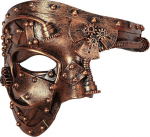 Oidea Steampunk maskeerimismask meestele: Vintage mehaaniline Cyborg Phantom of the Opera Mask Halloween kost&uuml;&uuml;m Prom Carnival Party Veneetsia karneval mask