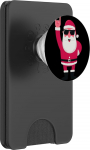 Cooler Weihnachtsmann Rock On Funny Winter Character Graphic Claus PopSockets PopWallet f&uuml;r MagSafe