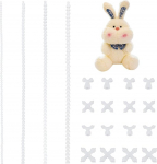 OLYCRAFT Jeton Ball Pan Skeleton Joint White Reguleeritav paindlik ankur Skeleton liigeste Y ja X rindkere &uuml;hendused Paindlik Ball Pan tegemise Plush nukud 4 komplekti