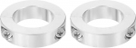hankimise kaart 2 Pack Double Split Shank Sleeve 1-3/8 "Bore Two Piece Clamp Collar 2-1/4" OD, Compression Fitting (2024 Alumiinium)