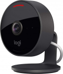 Logitech Circleview - weatherproof wired security camera for home, 180 &deg; wide angle 1080p HD night vision, two-way audio, encryption and Apple HomeKit Secure Video - Black