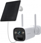 Foscam BP4 Battery Operated 2K 4MP WiFi Security Camera, Includes High Efficiency Solar Panel, Two-Way Audio, Color Night Vision, IP66 Waterproof