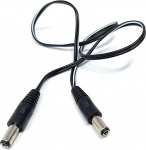 DRUT 50cm l&uuml;hike 2,5 mm x 5,5 mm toitevoolu alalisvoolu &uuml;henduskaabel isane ja isane CCTV kaamera LED tuled 1.6ft