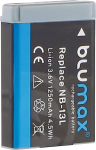 Blumax aku &uuml;hildub Canon NB-13L | - 1250 mAh - PowerShot G1 X Mark III - G5 X G9 X Mark II - G7 X Mark III - SX730 HS - SX740 HS jaoks.