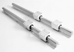 Professionelle 10-mm-Linearschiene SBR10 300/500/600/1000 mm + 4 St&uuml;ck SBR10UU-Lagerbl&ouml;cke Unterst&uuml;tzter Gleitwellenstangenf&uuml;hrungsblock for CNC-3D-Druck(600mm)