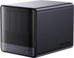 MINISFORUM N5 Air 5-paneeliline lauaarvuti NAS, AMD Ryzen 7 255, 8C/16T protsessor, Radeon 780M, 64GB SSD, 3&times;M.2 NVMe, 10GbE + 5GbE, OCuLink ja USB4 pordid, PCIe x16 laienduspesa (ilma k&otilde;vakettata)