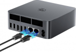 Beelink Mini PC EQR7, AMD Ryzen 7 7735HS (8C/16T kuni 4.7Ghz), Mini arvuti 24GB LPDDR5 500GB M.2 PCIe4.0 SSD Windows 11 Pro, 4K Dual Display, Dual HDMI, Dual 1000M LAN, WiFi6, BT5.2