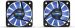 Noiseblocker ))) BlackSilentFan XM-1 (2 tk) - 40 x 40 x 10 mm - 3 Pin - 9/12 V - 2800 rpm - 9 dbA - 4.9 m3/h
