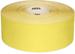 Mirka kollane liivapaberirull / 150 mm x 50 m / P80 / k&otilde;va puidu, pehme puidu, v&auml;rvi, spaatli, plasti lihvimine / 1 rull