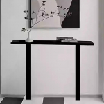 Konsolentisch f&uuml;r den Eingangsbereich, schmaler Eingangstisch, Holz-Eingangstisch f&uuml;r das Wohnzimmer, schmaler Eingangstisch mit Ablagef&auml;chern, f&uuml;r Wohnzimmer, Eingangsbereich, Flur (80 cm/31,5 Zoll)