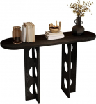 Puidust konsoollaud, kaasaegne koridorilaud, 35 cm kitsas k&uuml;ljelaud koridori, magamistoa, elutoa, fuajee jaoks (must, 100 x 35 x 80 cm / 39 x 14 x 31 tolli)