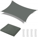 OFFCUP p&auml;ikesepurje, p&auml;ikesekaitse varikatus, ristk&uuml;likukujuline markiis, Oxfordi kangas, veekindel Ripstop, UV kaitse PU kattega, 3 x 4 m aiapurje koos tasuta k&ouml;iega (Hall)